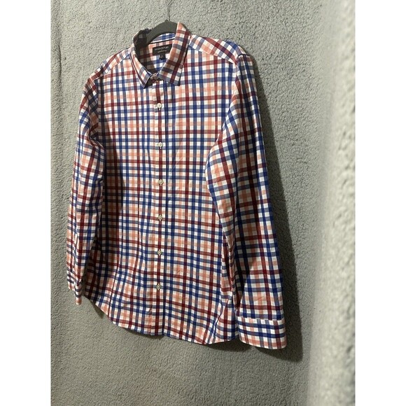 Banana Republic Men’s Cotton Button Up Shirt Tailored Non Iron Slim Fit Large - Picture 3 of 7